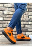 BA0302 Boa Kalın Taban Bağcıksız Tarz Casual Turuncu Erkek Ayakkabı thumbnail 1