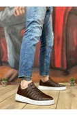 BA0348 İçi Dışı Hakiki Deri Bağcıklı Kahverengi Casual Erkek Ayakkabı thumbnail 2