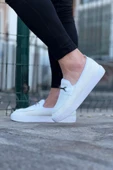 Wagoon WG060 Beyaz Triko Babet Erkek Casual Ayakkabı thumbnail 2