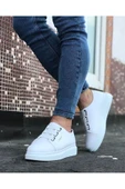 Wagoon WG026 Beyaz Kalın Taban Casual Erkek Ayakkabı thumbnail 2