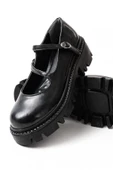 Vivole Shoes 868-756 Siyah Rugan Günlük Yüksek Tabanlı Loafer Ayakkabı - 3