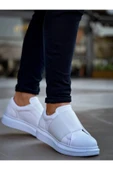 Erkek ayakkabıKB-040  Kuback Beyaz Cilt   Lastikli  Günlük Erkek  Ayakkabı thumbnail 2