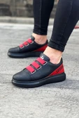Kömen Wg029 3 Bant Legend Kömür Kırmızı Kalın Taban Casual Erkek Ayakkabı - 2