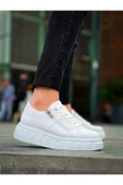 Erkek ayakkabıKB-X155 Kuback Beyaz Cilt Detaylı Beyaz Yüksek Taban Günlük Spor Ayakkabı thumbnail 4