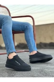 BA0104 Bağcıklı  Nubuk Siyah Spor Klasik Erkek Ayakkabı - 1