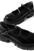 Vivole Shoes 868-756 Siyah Rugan Günlük Yüksek Tabanlı Loafer Ayakkabı - 5