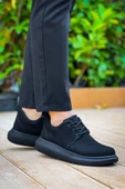Erkek ayakkabıKB-003 Kuback Siyah Süet Siyah Taban Bağcıklı  Günlük Erkek  Ayakkabı thumbnail 5