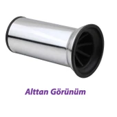 2 Adet Metal Destek Ayağı 10 Cm Krom Mobilya Kanepe Baza Koltuk Ünite Ayakları Metrik 8 Civatalı İnce Diş thumbnail 4