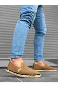BA0224 BOA Rahat Düz Taban Espadril Örme Triko Taba Günlük Erkek Ayakkabı thumbnail 2