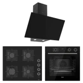 Ferre Fryart&Steamart Sc serisi Siyah 3'lü Ankastre Set ( xe64cs-sc205-d077 ) thumbnail 1