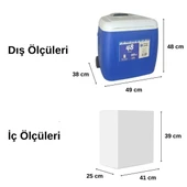 Freeze Peak Eco Cool 40 QT Soğutucu Buzluk 38 Litre - 7