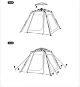 Naturehike Ango Picnic Otomatik Kurulum 3 Kişilik Çadır - 4