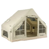 Madfox Bigless Glamping Cotton Inflatable Şişme Çadır [ Baca Çıkışlı ] - 2