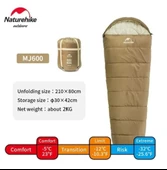 Naturehike MJ600 Mumya Tipi Pamuklu Uyku Tulumu - 3