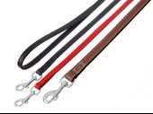 Karlıe Köpek Gezdirme Tasması Eskitilmiş Deri 100cm 14mm Siyah - 1