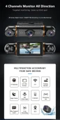 MB-5900 YENİ PREMİUM 4 KAMERALI  FULL HD 1080 P GENİŞ AÇI ARAÇ KAYIT KAMERASI - 3