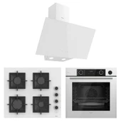 Ferre Fryart&Steamart Sc serisi Beyaz 3'lü Ankastre Set ( xe64cb-sc206-d078 ) - 1