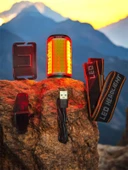 Forte Gt 6043 Bisiklet Arka Işık 4 Modlu 100 Lümen USB Şarjlı Güçlü Arka Stop Sarı - 3