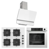 Ferre Fryart&Steamart Sc serisi Beyaz 3'lü Ankastre Set ( xe64cb-sc206-d081 ) thumbnail 1