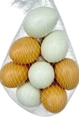 Nettenevime Yapay Yumurta Dekoratif Fake Yumurta 8adet 4beyaz 4Kahverengi thumbnail 8