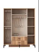 Hazar 4 Kapılı Aynalı Gardırop Elbise Dolabı 160x55x200cm - 3