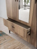 Hazar 3 Kapılı 2 Çekmeceli Gardırop Elbise Dolabı 120x47x200 - 2