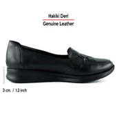 Erkan Saçmacı Mammina Siyah Hakiki Deri Çapraz Bant Detaylı Slip-On Günlük Ayakkabı - 2