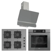 Ferre Fryart Sc serisi Gri 3'lü Ankastre Set ( xe63cpr-sc208-d082 ) - 1