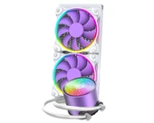 ID-COOLING PinkFlow 240 Diamond Purple 4Pin PWM 240mm Argb Pembe Sıvı İşlemci Soğutucu thumbnail 2