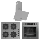 Ferre Fryart&Steamart Sc serisi Gri 3'lü Ankastre Set ( xe64cpr-sc208-d088 ) - 1