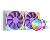 ID-COOLING PinkFlow 240 Diamond Purple 4Pin PWM 240mm Argb Pembe Sıvı İşlemci Soğutucu thumbnail 1
