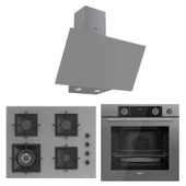 Ferre Fryart&Steamart Sc serisi Wok'lu Gri 3'lü Ankastre Set ( xe64cpr-sc408-d079 ) thumbnail 1