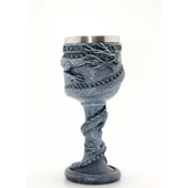 Ejderha Tasarımlı Paslanmaz Çelik Kadeh Bardak - 1