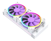 ID-COOLING PinkFlow 240 Diamond Purple 4Pin PWM 240mm Argb Pembe Sıvı İşlemci Soğutucu thumbnail 3
