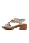 Venüs Gümüş Hakiki Deri Kadın Topuklu Sandalet 25020310Y Z - 2