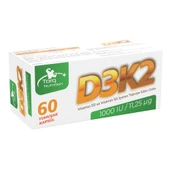 Torq Nutrition D3K2 (1000 IU / 11,25 mcg) - 60 Yumuşak Kapsül thumbnail 1
