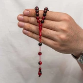 Yuvarlak Sıkma Kehribar Tesbih - 1