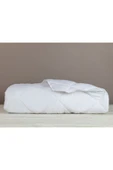 Pamuk Yüzeyli Düz Beyaz Bebek Yorganı 95x145 - 1