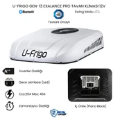 U-Frigo Araç Tavan Park Kliması 12V 40 Amper Gen13 Exalance Pro (Karavan,Servis Aracı,Dolmuş Minibüs - 1