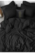 Çift Kişilik Yorgan Kılıfı Pamuklu Nevresim 200x220 Cm Düz Renk Mint - 1