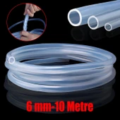 Şeffaf Terazi Hortumu İç Çap 6 mm Termosifon Otomobil Kapı Fitili 10 Metre - 1