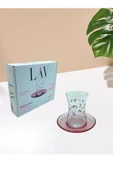 LAV LV Lovely 6 Kişilik 12 Parça Çiçek Dekorlu Çay Seti - 2