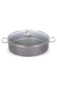 OMS Gastro Mega 34 cm Granit Karnıyarık Tencere 3312-Gray thumbnail 2