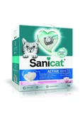 Sanicat Active White Süper Topaklanan Kedi Kumu Lotus Çiçeği Kokulu 10 Lt - 6
