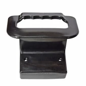 Plastik Baza Kulpu Yatak Kaldırma Tutma Kulp Kolu Tutacağı Kulbu Siyah -40mm Profiller için - 5