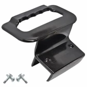 Plastik Baza Kulpu Yatak Kaldırma Tutma Kulp Kolu Tutacağı Kulbu Siyah -40mm Profiller için - 1