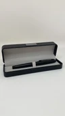 Elegance Series Corvus Deri Kutulu Siyah Roller İmza Kalemi - 1