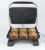 Elis Concept & Dökümix Demir Döküm Granit Siyah 1800 W 4-6 Dilim Ev-Sanayi-Büfe Tipi Tost Makinası - 3