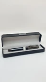 Elegance Series Midnight Gleam Deri Kutulu Siyah Roller İmza Kalemi - 1