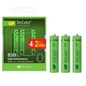 GP RECYKO 850MA İNCE KALEM ŞARJLI 4+2 6'LI PAKET FİYAT - 1